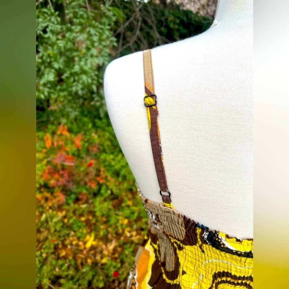 SPEED CONTROL - YELLOW & BROWN SPRING SUN DRESS ๐ - Picture 5 of 8